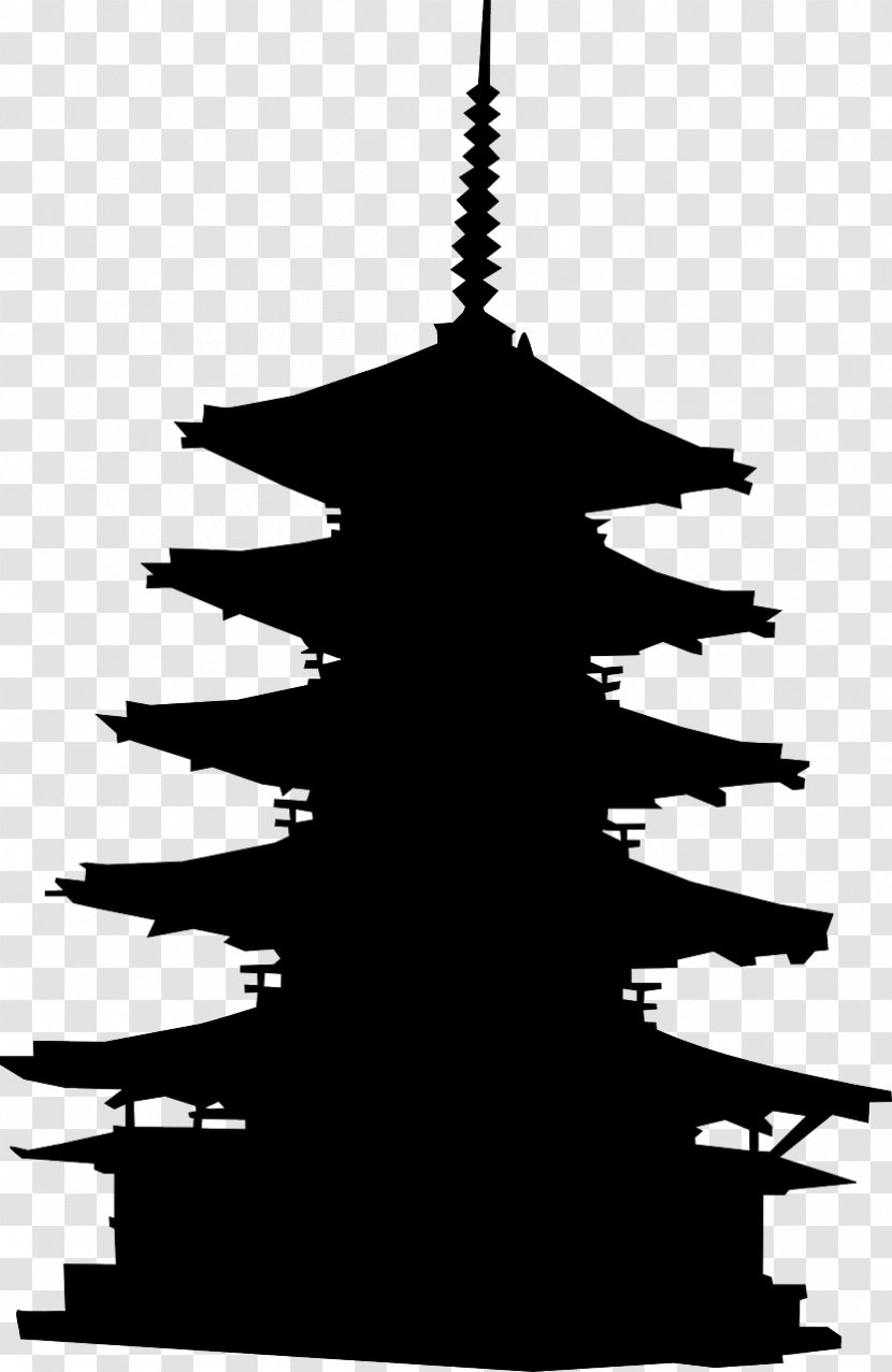 Pagoda Clip Art - Conifer - Japan Transparent PNG