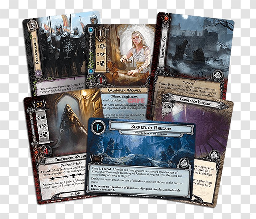 The Lord Of Rings: Card Game Treachery Images Rings LCG - Games Transparent PNG