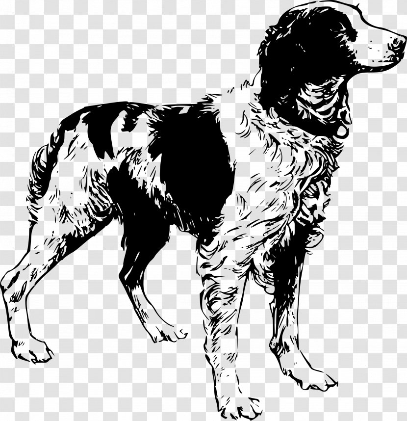 Brittany Dog Clumber Spaniel Clip Art - Russian - Sketch Transparent PNG