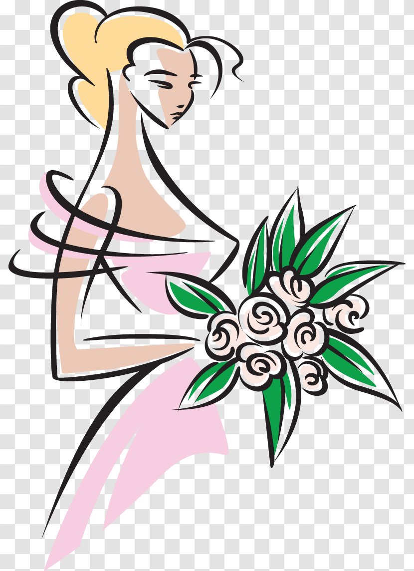 Royalty-free Bride Illustration - Cartoon - Decorative Transparent PNG