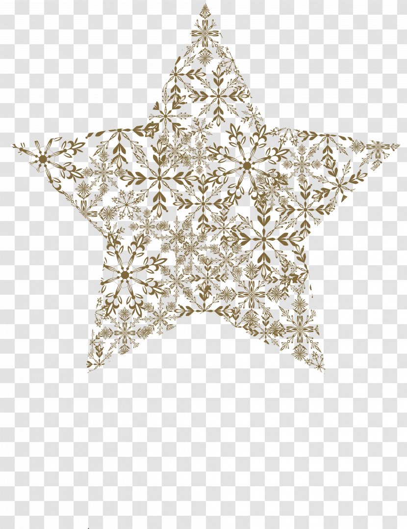 Vector Pattern Decoration Stars - Star - Snowflake Transparent PNG