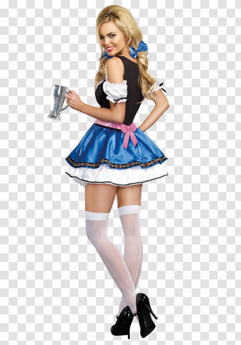 Beer Oktoberfest Costume Party Dirndl - Silhouette Transparent PNG