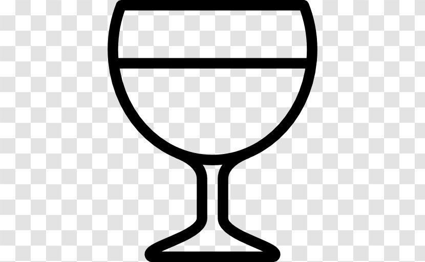 Wine Glass Cocktail Distilled Beverage - Black And White - Wineglass Transparent PNG