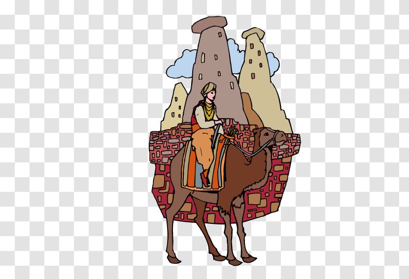 Dromedary Bactrian Camel Clip Art - Human Behavior - Man Transparent PNG