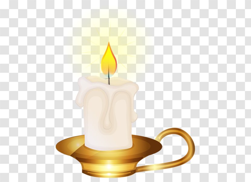 Birthday Cake Candle Clip Art - Yellow Cliparts Transparent PNG