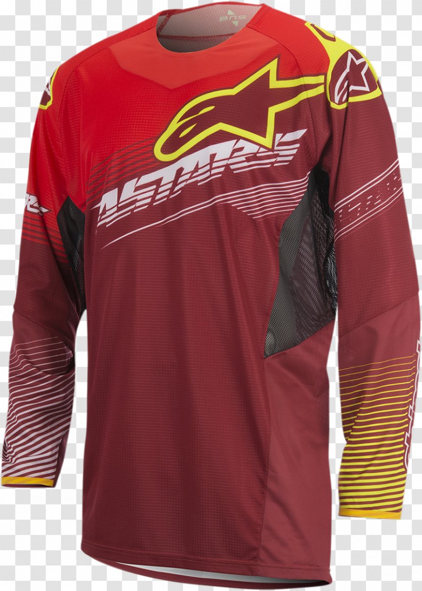T-shirt Alpinestars Jersey Motorcycle Glove - Motorsport Transparent PNG
