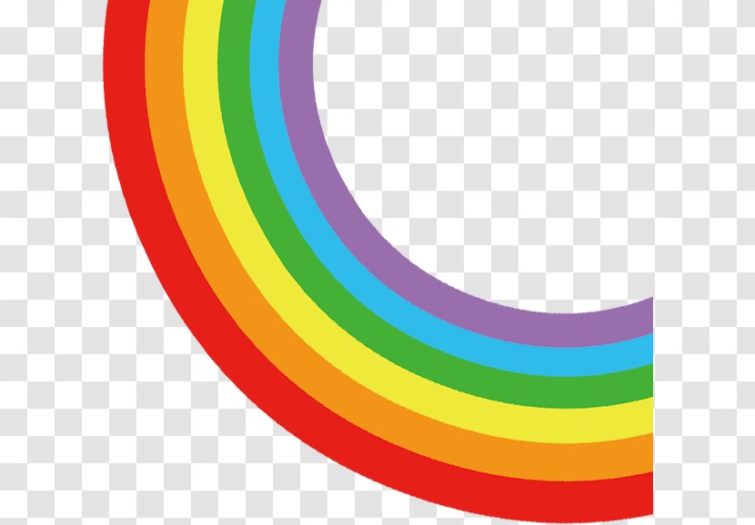 Rainbow Download Icon - Yellow Transparent PNG
