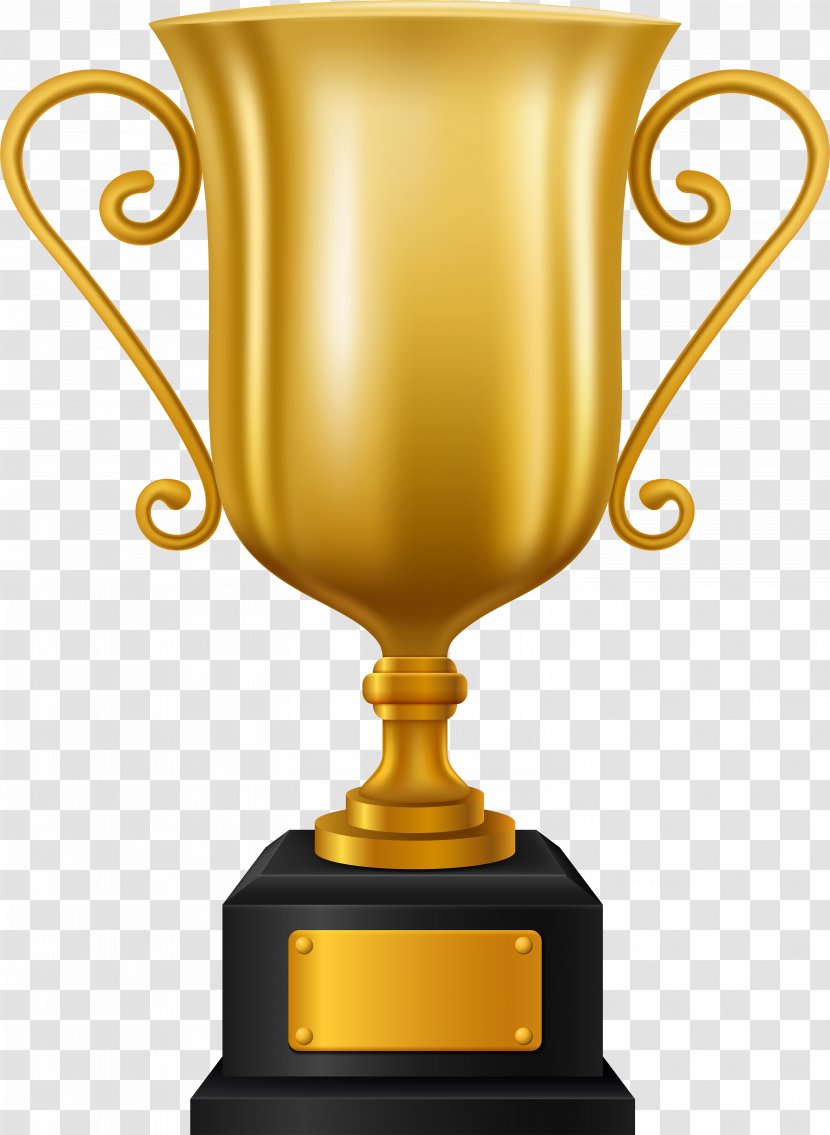 Trophy Cartoon - Participation - Drinkware Yellow Transparent PNG