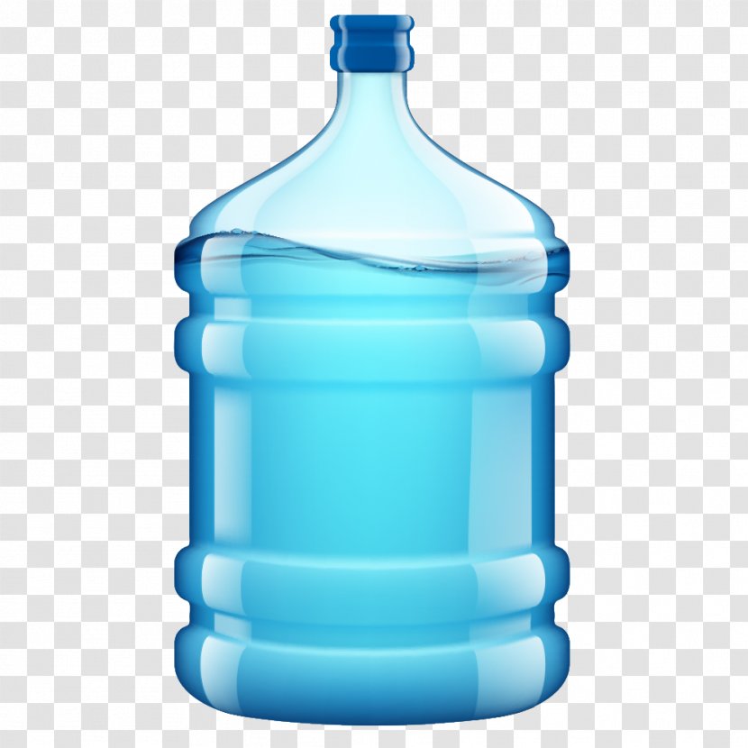 Drinking Water Bottle Icon - Bucket Transparent PNG