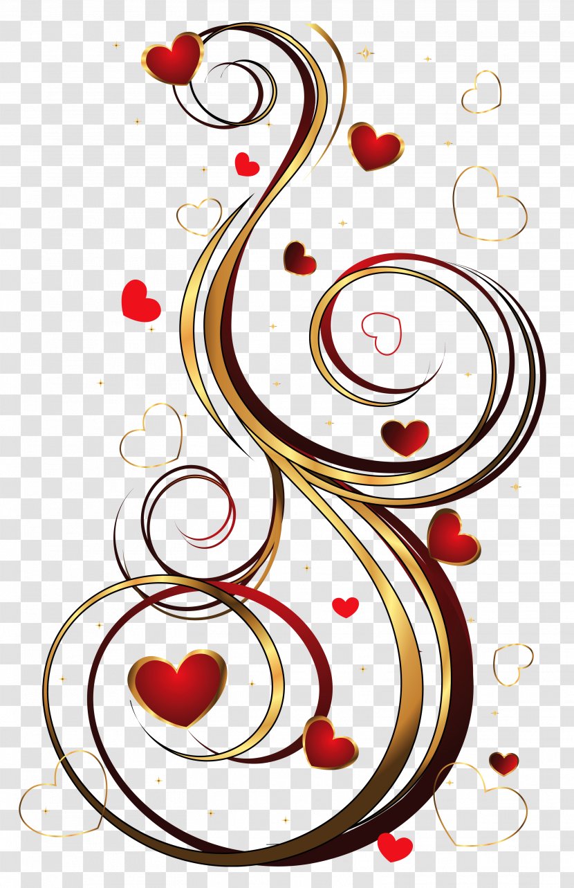 Red Hearts Ring Android Clip Art - Transparency And Translucency - Ornaments Transparent PNG