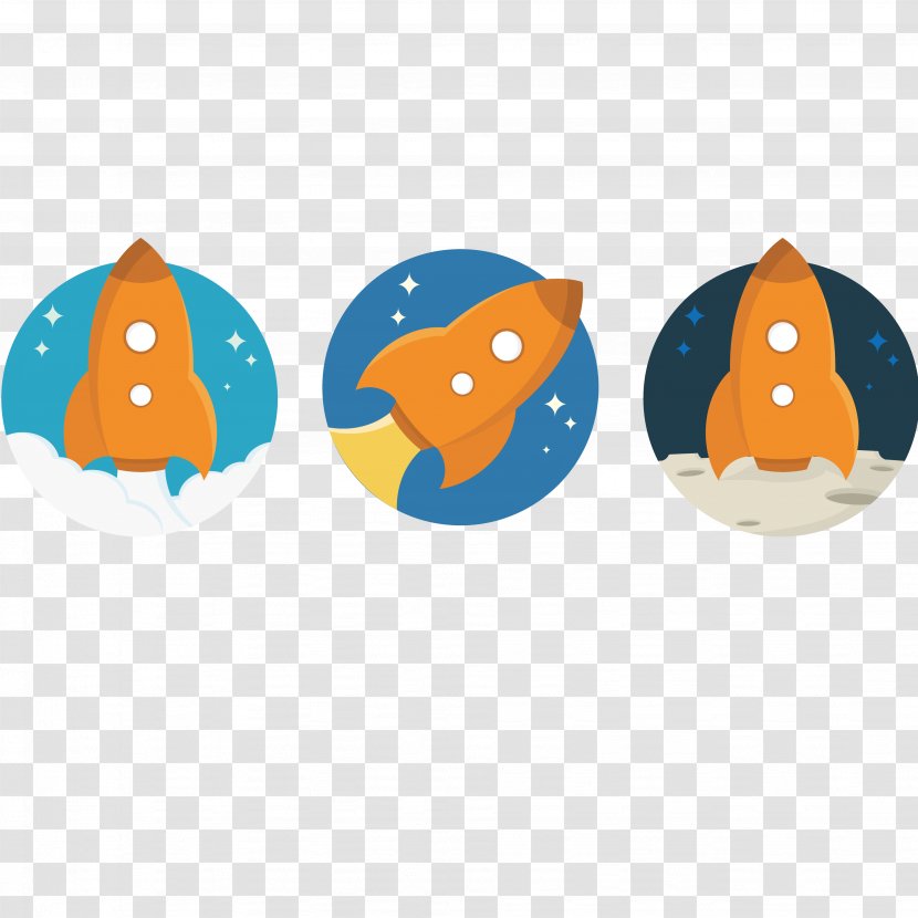 Spacecraft Euclidean Vector Outer Space - Rocket - Cartoon Spaceship In Transparent PNG