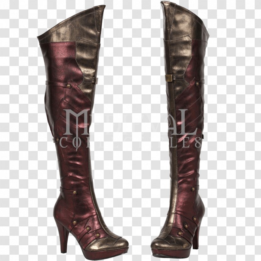 Wonder Woman Knee-high Boot Thigh-high Boots High-heeled Shoe - Flower - Cartoon Transparent PNG
