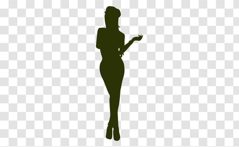 Silhouette Woman - Standing Transparent PNG