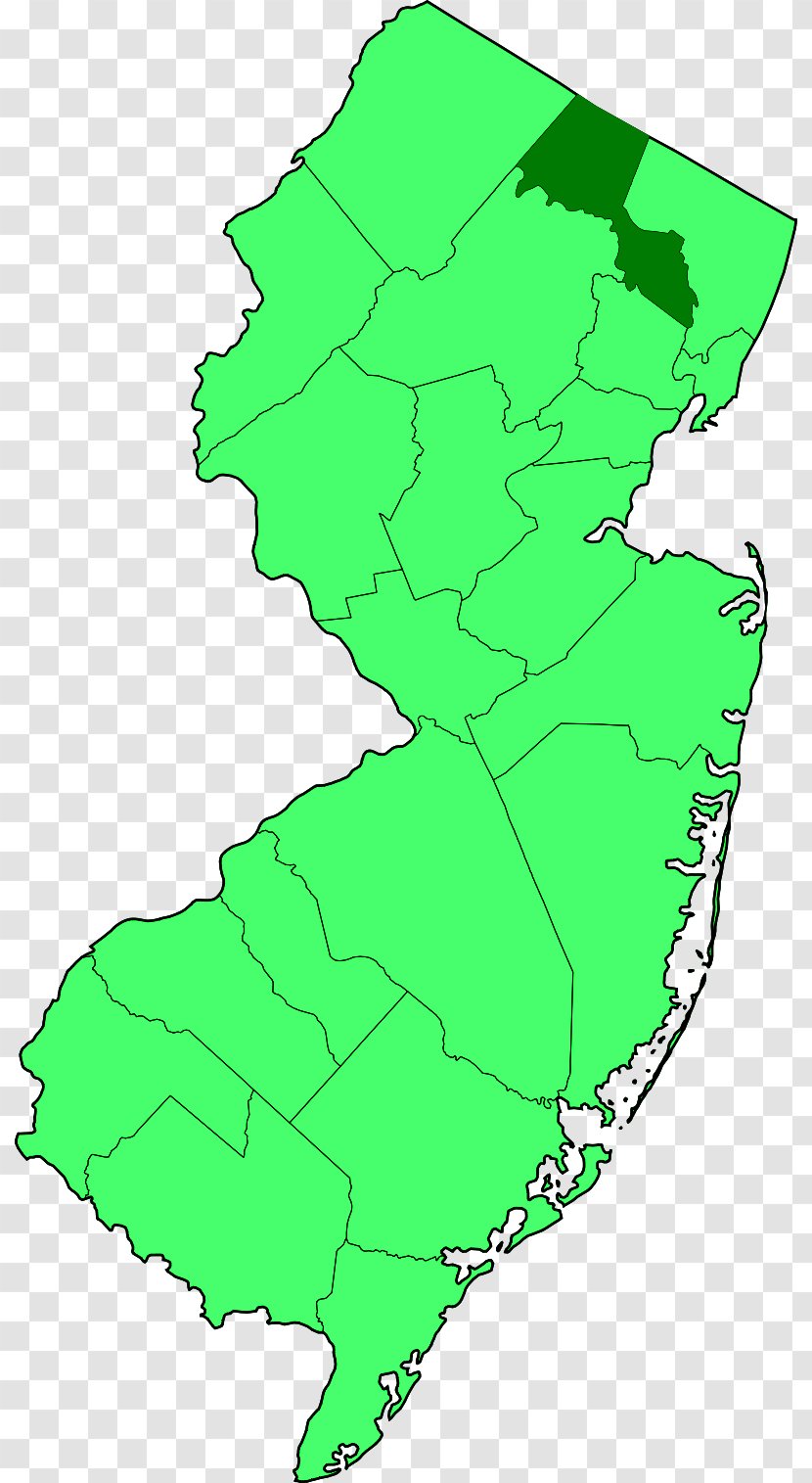 Jersey City Map Franklin New Legislature Senate - Green Transparent PNG