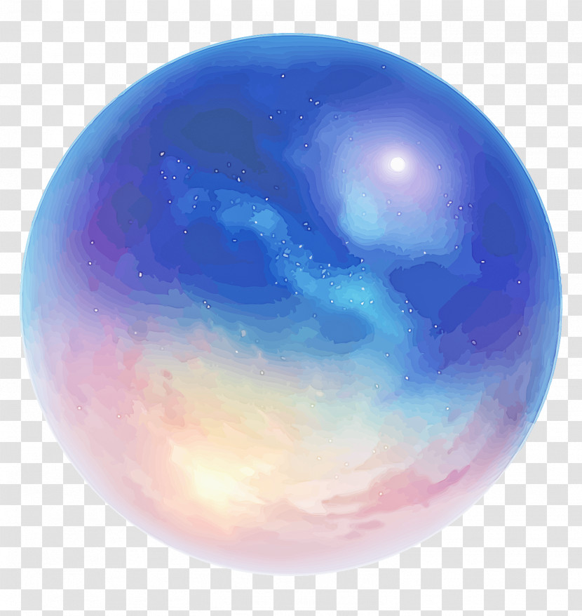 Blue Ball Sphere Ball Planet Transparent PNG