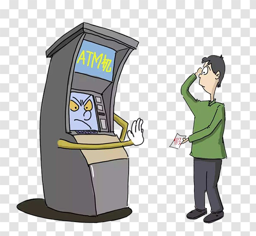 Automated Teller Machine Commercial Bank Money Cash - Technology - Cartoon ATM Transparent PNG