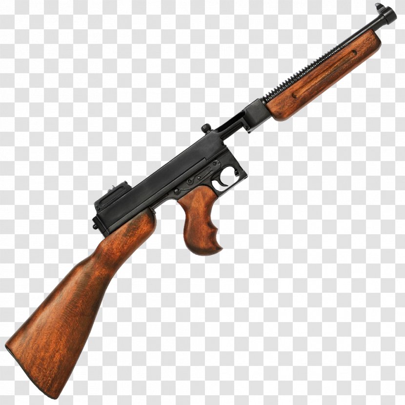 Thompson Submachine Gun Pistol Firearm - Flower - Machine Transparent PNG
