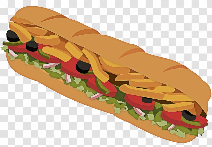 Fast Food Bocadillo Sandwich Submarine - Dish - Cuisine Transparent PNG