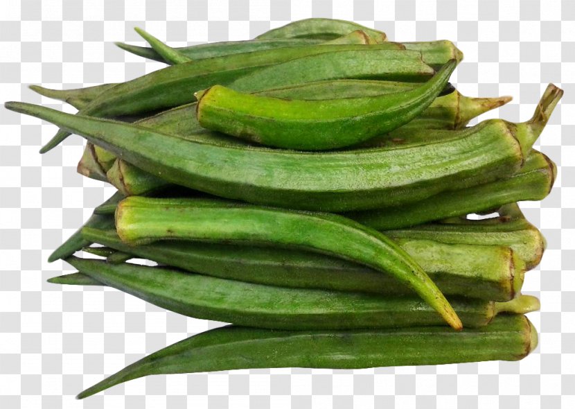 Ladyfinger Okra Vegetable Luffa - Recipe Transparent PNG