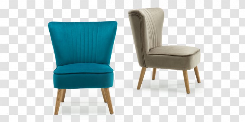 Aqua Chair Living Room Furniture Velvet - Textile Transparent PNG