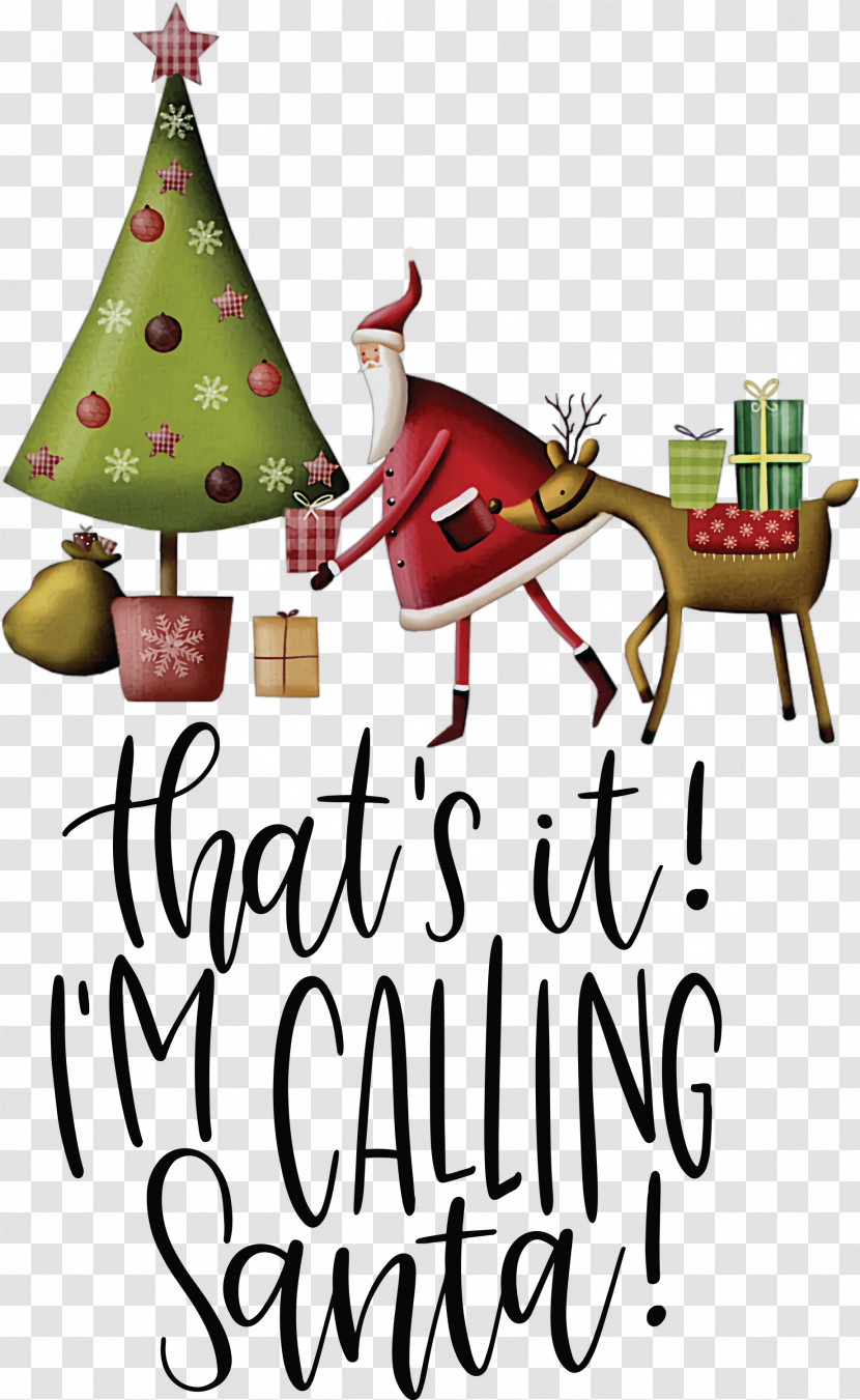 Calling Santa Santa Christmas Transparent PNG