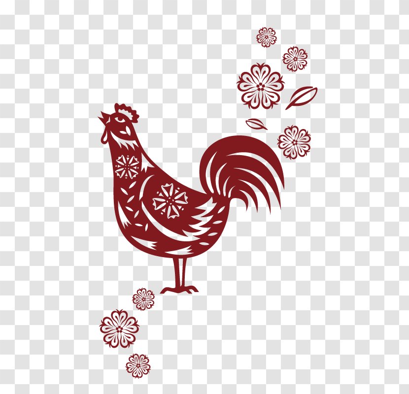 Rooster Chicken Chinese Zodiac New Year - Beak Transparent PNG