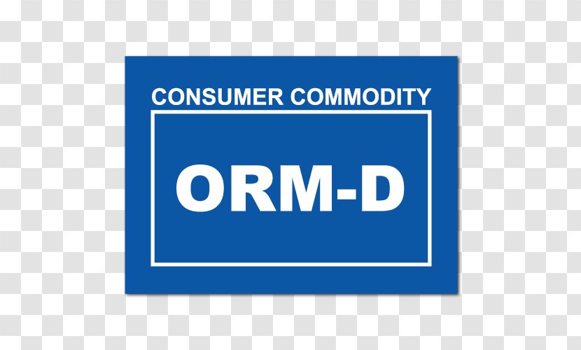 ORM-D Adhesive Tape Label Sticker Dangerous Goods - Warehouse - Beauty Care Transparent PNG