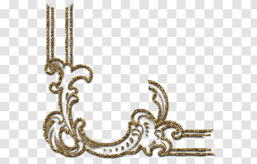 Decorative Arts Ornament Clip Art - Body Jewelry - Gold Corner Transparent PNG
