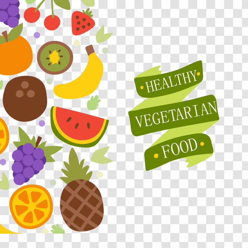 Vegetarian Cuisine Organic Food Health Fruit - Superfood - Vector Healthy Vegetables Background Transparent PNG