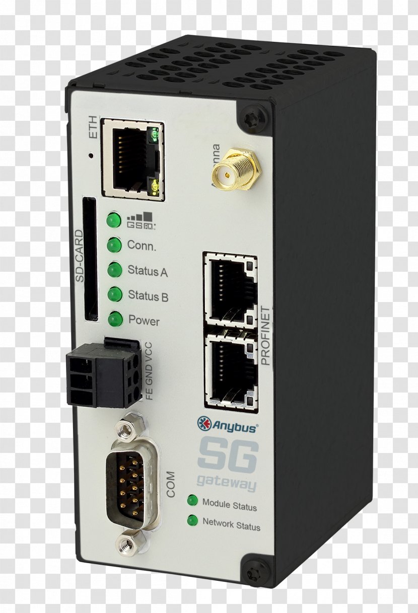 Modbus Gateway PROFINET EtherNet/IP IEC 61850 - Computer Component Transparent PNG