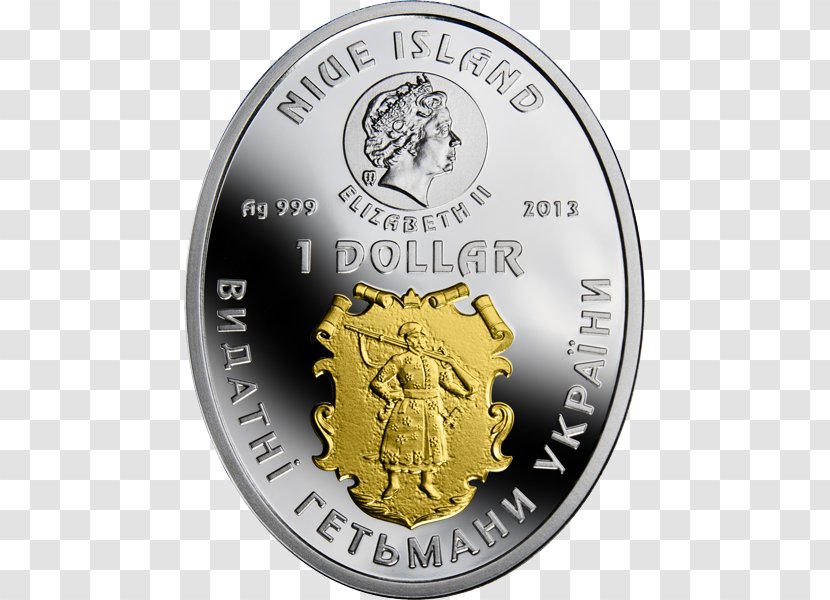 Silver Coin Ukraine Hetman Transparent PNG