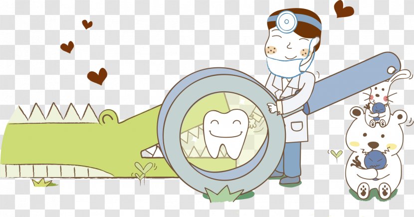 Tooth Clip Art - Watercolor - Check Crocodile Teeth To Doctors Transparent PNG