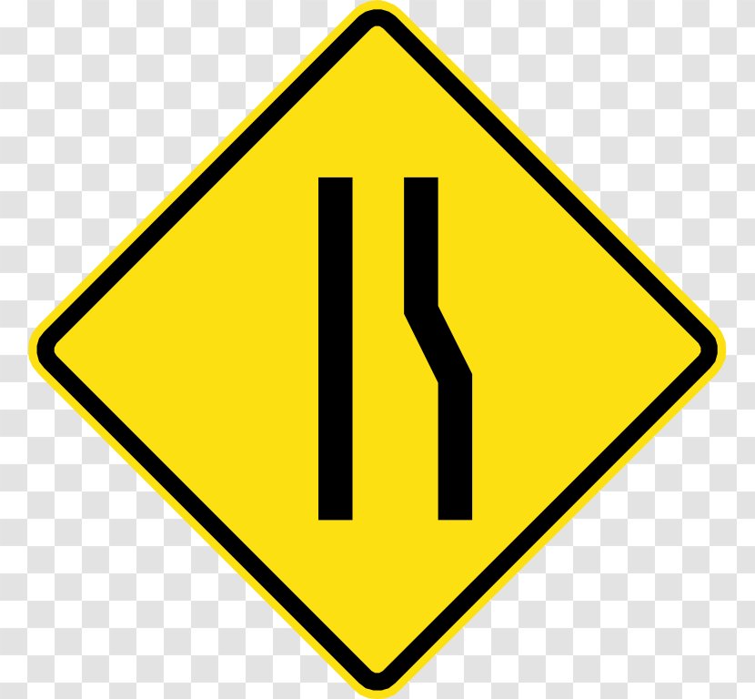 Traffic Sign Warning Road Lane Transparent PNG