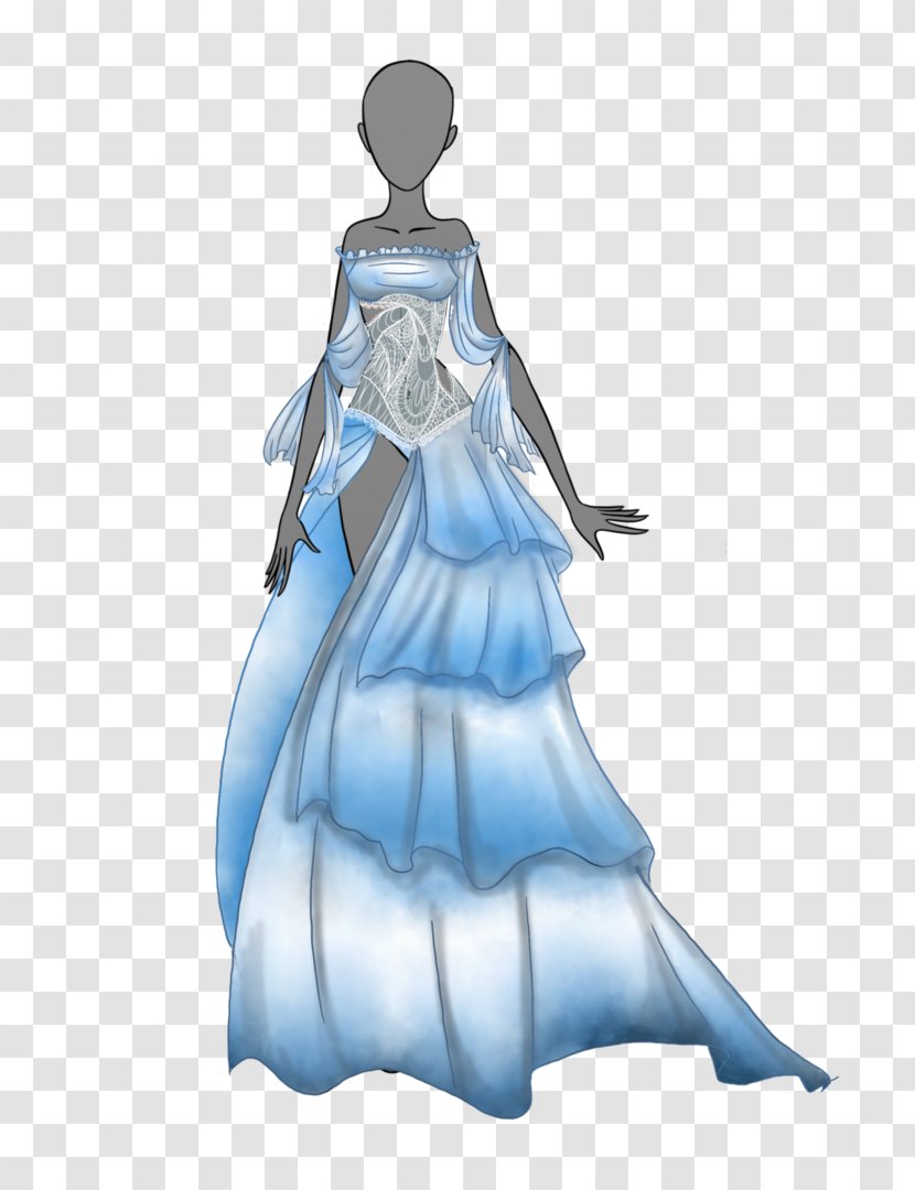 Drawing Clothing Dress Gown Costume - Heart Transparent PNG
