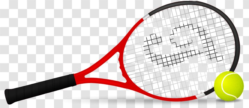 Tennis Ball Racket Rakieta Tenisowa Clip Art - Accessory Transparent PNG