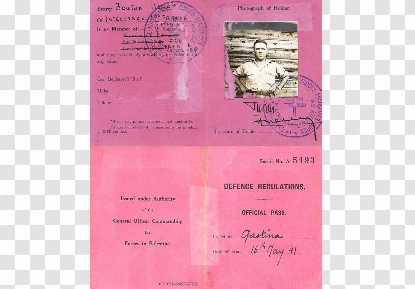 Dienstpass Passport Second World War Consul Transparent PNG