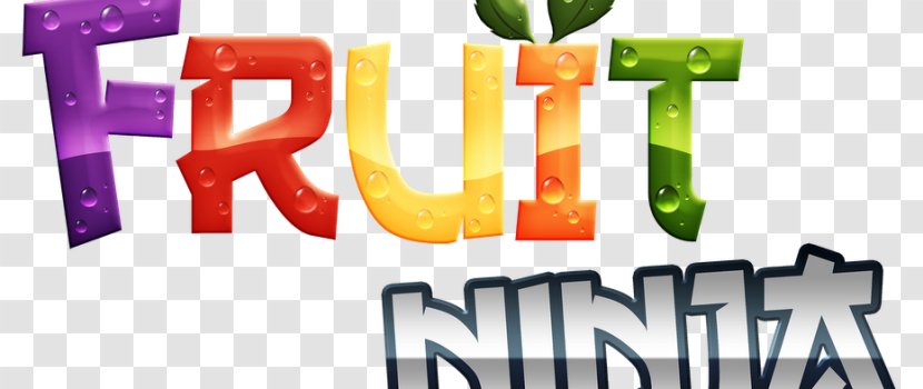 Fruit Ninja Logo T-shirt Game - Text Transparent PNG