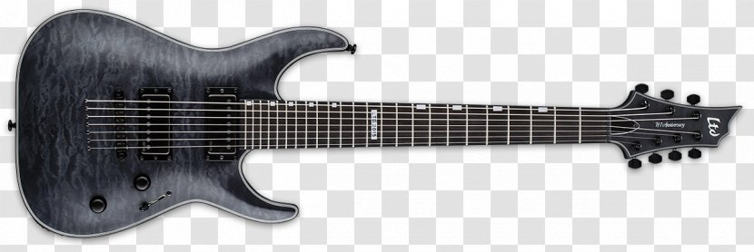 ESP Guitars Electric Guitar Seven-string - Esp Ltd Ec256fm - 40 Anniversary Transparent PNG