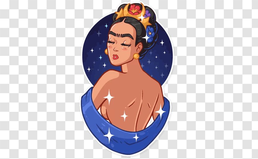 Frida Kahlo Sticker Telegram VKontakte Clip Art - Wonder Woman Transparent PNG