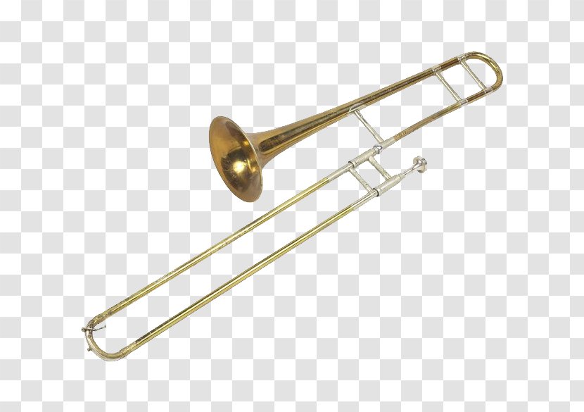Trombone Musical Instrument Brass Illustration - Watercolor Transparent PNG