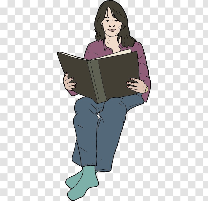 Clip Art Women Woman Reading - Flower - Pictures Of People Transparent PNG
