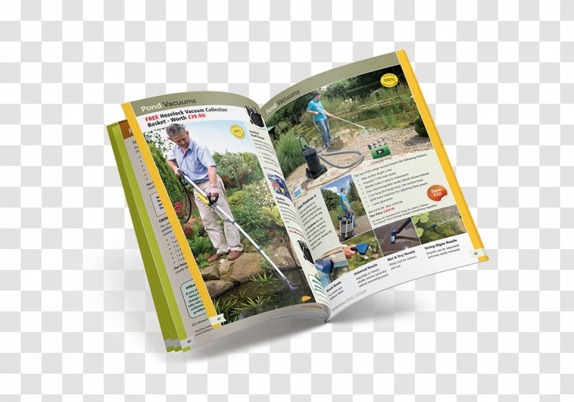 Pond Hozelock Brochure - Mockup Transparent PNG