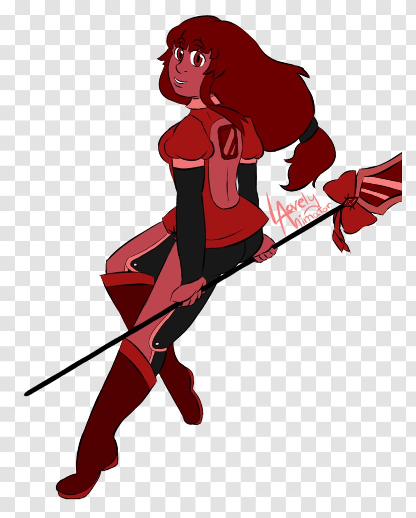 Pyrope Illustration Gemstone Fan Art - Steven Universe - Their Names Transparent PNG