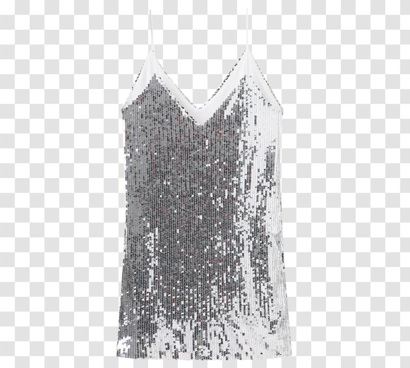Party Dress Clothing T-shirt Sequin - Online Shopping - Silver Sequins Transparent PNG