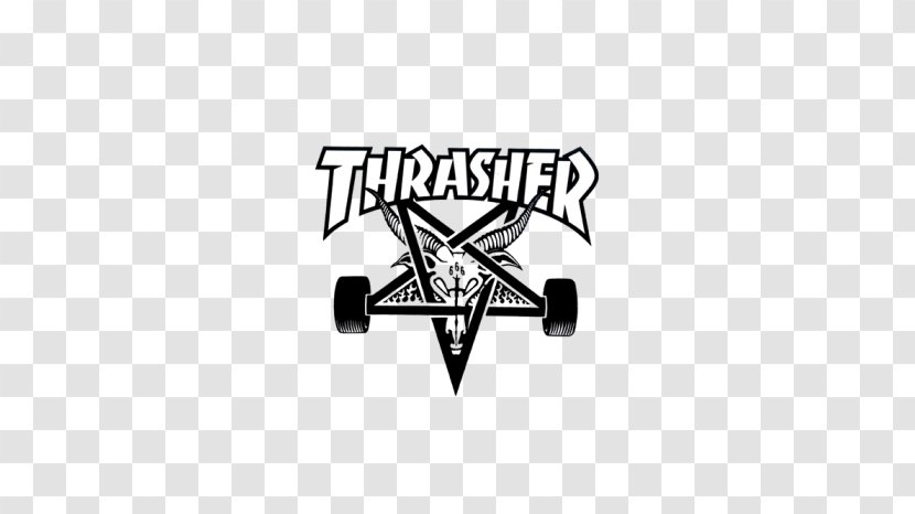 Thrasher Presents Skate And Destroy Goat Skateboard T-shirt - Wing - мода Transparent PNG