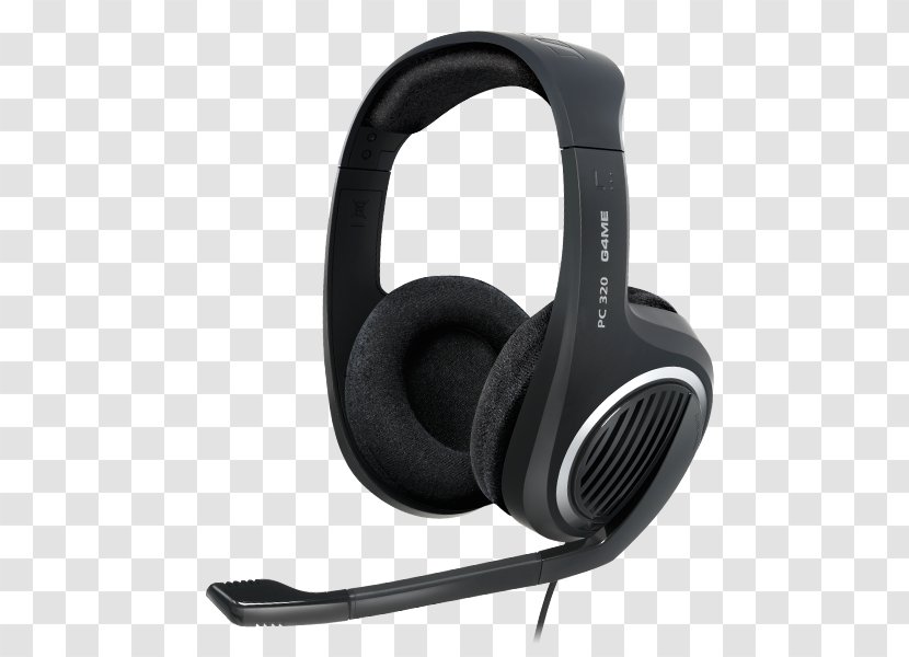 Headphones Headset Microphone Sennheiser Wireless - Personal Computer - Gaming Transparent PNG