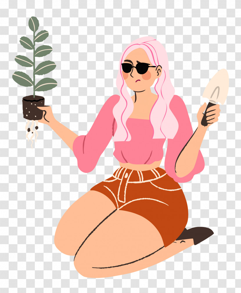 Planting Woman Garden Transparent PNG