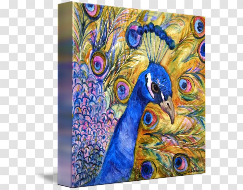Art Oil Painting Acrylic Paint - Fauna - Peacock Frame Transparent PNG