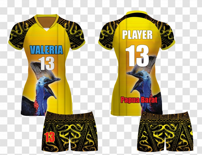 Jersey T-shirt VW Jakarta Elektrik PLN Volleyball Proliga - Uniform Transparent PNG