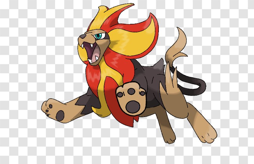 Pokémon X And Y Battle Revolution Pyroar Dog - Pok%c3%a9mon Trading Card Game Transparent PNG